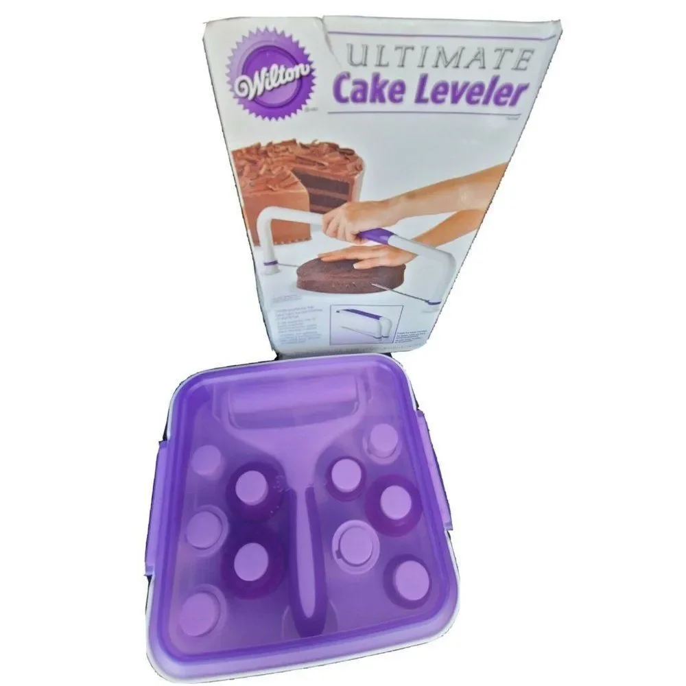 🎂Wilton Cake Decorating Supplies lot- Cake Leveler & Piping Tools: Preowned